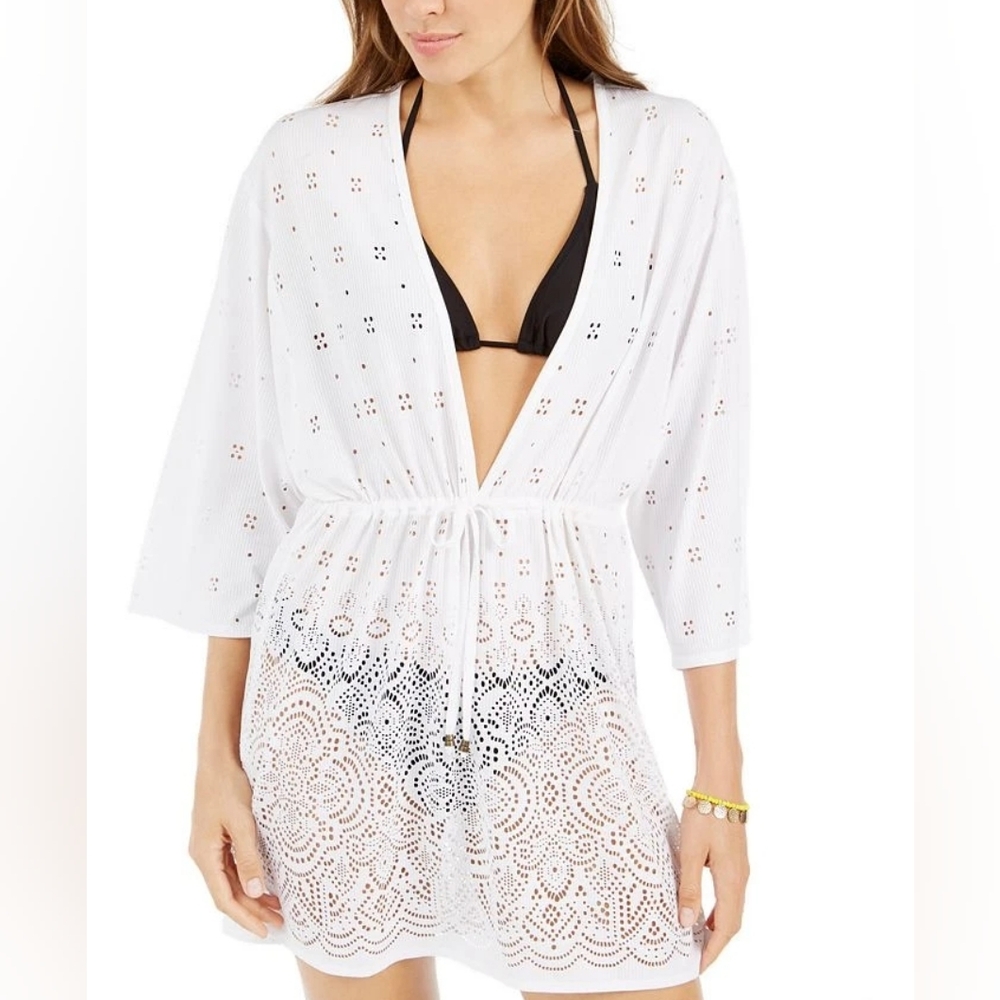 Dottie White Eyelet Swim Cover-Up